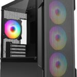 FAZEON F1 650W 80+ BRONZE Mesh 4x120mm Rainbow Fanlı mATX Bilgisayar Kasası