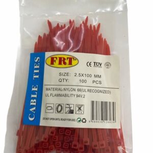 Frt Kırmızı 2,5X100 Kablo Bağı