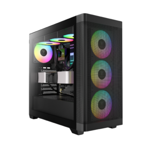 GAMDIAS ATHENA M3, 750W, 80+ Bronze, Tempered Glass, Type-C, Mesh Ön Panel, ARGB, ATX, GAMING KASA