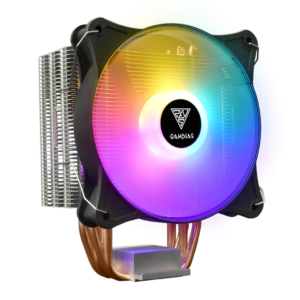 GAMDIAS BOREAS E1-410 Lite, ARGB, 120mm, CPU Kule Tipi Hava Soğutma, Doğrudan Temas Teknolojisine Sahip 4 adet Gelişmiş Bakır Isı Borusu (AMD AM4 ve INTEL Tüm işlemciler ile uyumlu)
