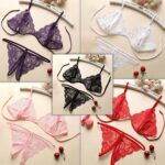 Kadın Dantelli Sütyen Külot Takımı 5'li Set