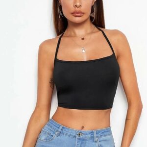 Kadın Siyah Belden Bağlamalı Şık Büstiyer – Modern Ve Şık Tasarım