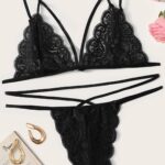 Kadın Siyah Dantel Sütyen Külot Takımı – Modern, Konforlu Ve Günlük Kombinlere Uygun