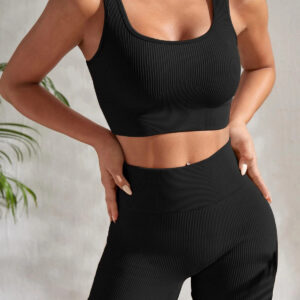 Kadın Siyah Kalın Askılı Yüksek Bel Şortlu Gecelik Takımı – Modern, Konforlu Ve Günlük Kombinlere Uygun