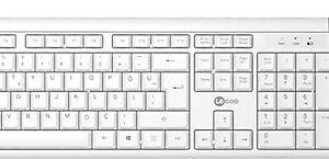 LENOVO LECOO Q Kablosuz Beyaz Klavye/Mouse Set KW200