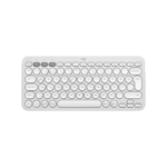 LOGITECH K380S, Pebble Keys 2, Beyaz, 920-011860, Bluetooth, Türkçe, Q, Multimedya, Mini Klavye