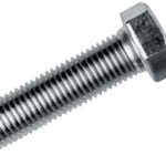 M8X15 Civata Dın 933 8,8 Beyaz Tam Paso ( 10 Adet)