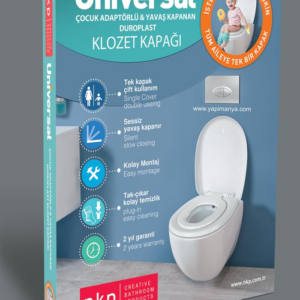 Nkp Üniversal Çocuk Adaptörlü Yavaş Kapanır Klozet Kapağı