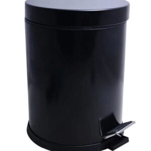 Onno Siyah Pedallı Çöp Kovası 5 Lt