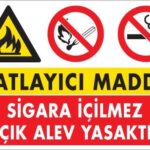 Patlayıcı Madde Uyarı Levhası 25X35 Kod:786
