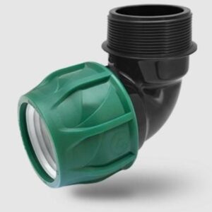 Poelsan Siyah 20X1/2 Erkek Dirsek