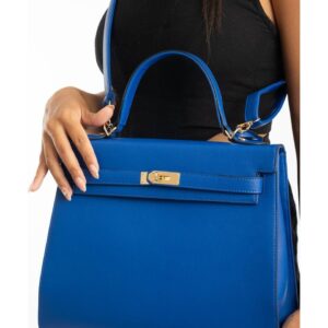 Remuse Klasi̇k Model Ki̇li̇tli̇ Kadın El Omuz Çantası Saks