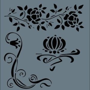 Rich New Seri N106 Stencil 35X25 Cm