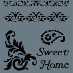 Rich New Seri N108 Stencil 35X25 Cm