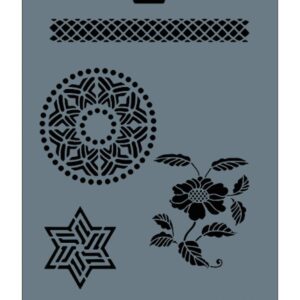 Rich New Seri N135 Stencil 35X25 Cm