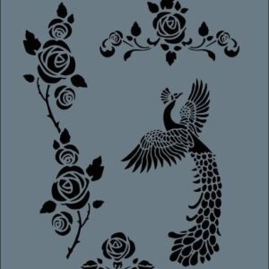 Rich New Seri N138 Stencil 35X25 Cm