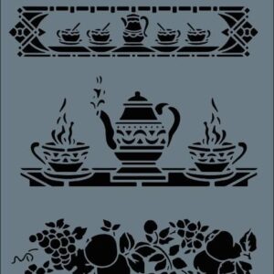 Rich New Seri N143 Stencil 35X25 Cm