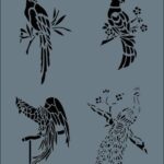 Rich New Seri N144 Stencil 35X25 Cm