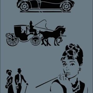 Rich New Seri N148 Stencil 35X25 Cm