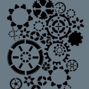 Rich New Seri N173 Stencil 35X25 Cm