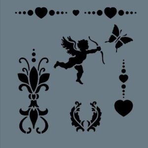 Rich New Seri N192 Stencil 35X25 Cm