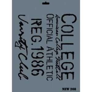 Rich New Seri N208 Stencil 35X25 Cm