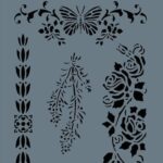 Rich New Seri N227 Stencil 35X25 Cm