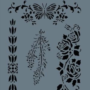 Rich New Seri N227 Stencil 35X25 Cm