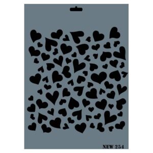 Rich New Seri N254 Stencil 35X25 Cm
