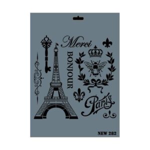 Rich New Seri N282 Stencil 35X25 Cm
