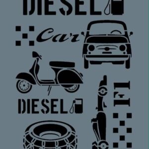 Rich New Seri N314 Stencil 35X25 Cm