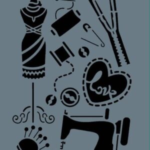 Rich New Seri N324 Stencil 35X25 Cm