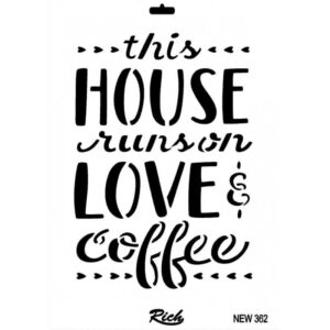 Rich New Seri N362 Stencil 35X25 Cm