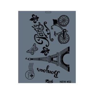 Rich New Seri N452 Stencil 35X25 Cm