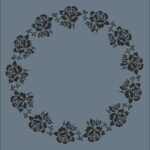 Rich New Seri N574 Stencil 35X25 Cm