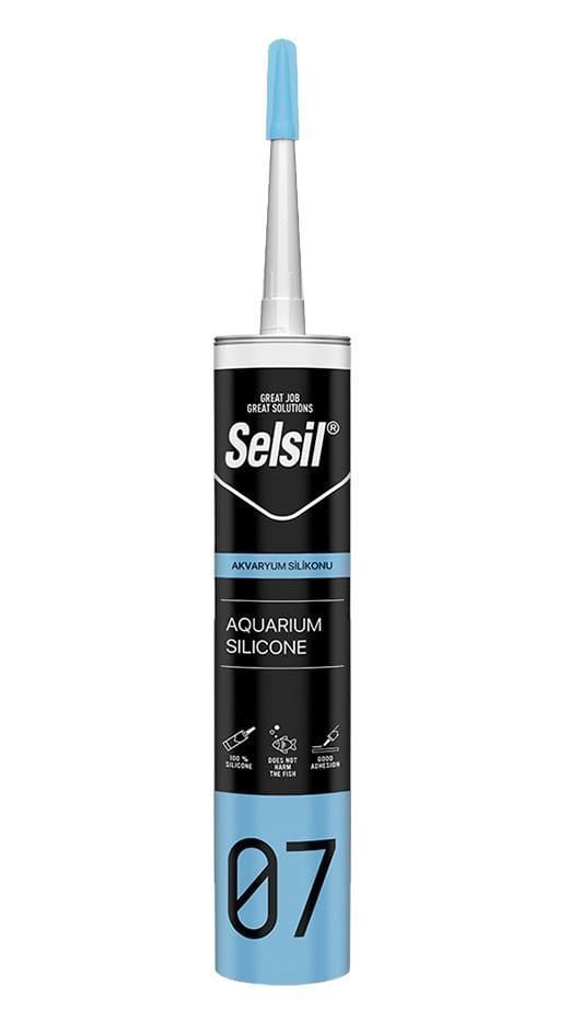 Selsil 07 Akvaryum Silikonu Şeffaf 280 Ml
