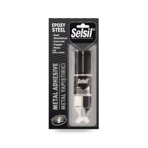Selsil Epoksi Metal Yapıştırıcı Enjektör 5 Dakika 28 Gr