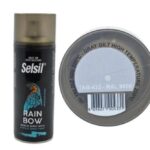 Selsil Rainbow Akrilik Sprey Boya 200 Derece Isıya Dayanıklı Yaldız Gri