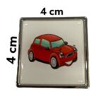 Simge Kare Krom Çekmece Düğmesi