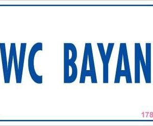 Wc Uyarı Levhası 17,5X25 Kod:1784