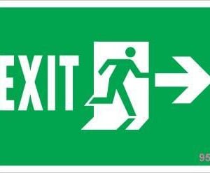 Yangın Çıkış Uyarı Levhası 17,5X25 Kod:951