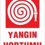 Yangın Hortumu Uyarı Levhası 25X35 Kod:864