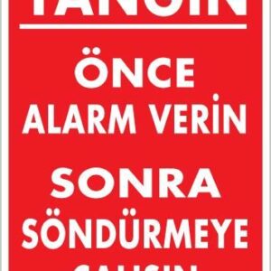 Yangın Nasıl Söndürülür Uyarı Levhası 25X35 Kod:869