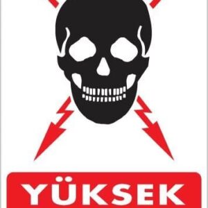 Yüksek Voltaj Uyarı Levhası 25X35 Kod:1100